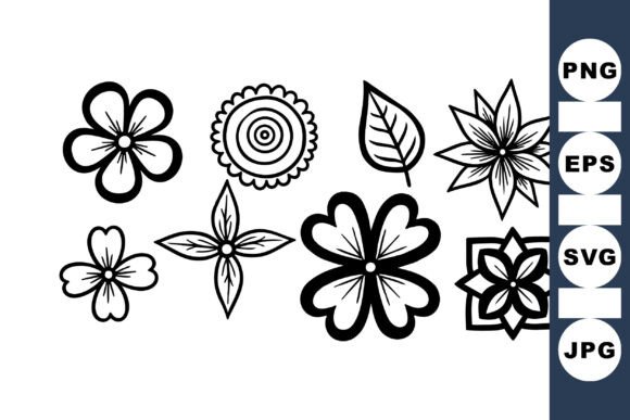 Black and White Floral Vector Set Review