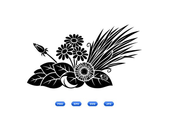 Daisy Floral Silhouette Clipart Review