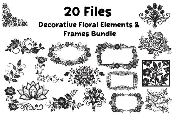 Decorative Floral Elements Frames Bund Review
