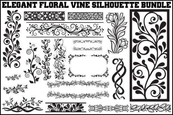 Elegant Floral Vine Silhouette Bundle Review