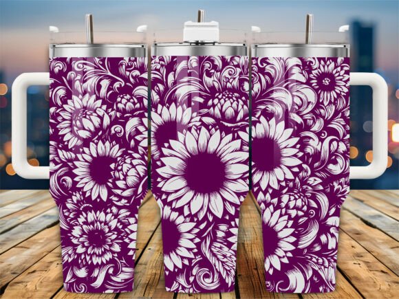 Floral Boho 40oz Tumbler Review for Real Embroidery Work