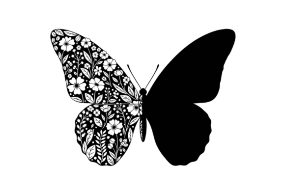 Floral Butterfly Silhouette Vector Art: A Designer's Review