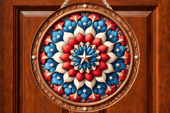 Floral Patriotic Mandala Door Sign Png: A Designer's Real-World Review