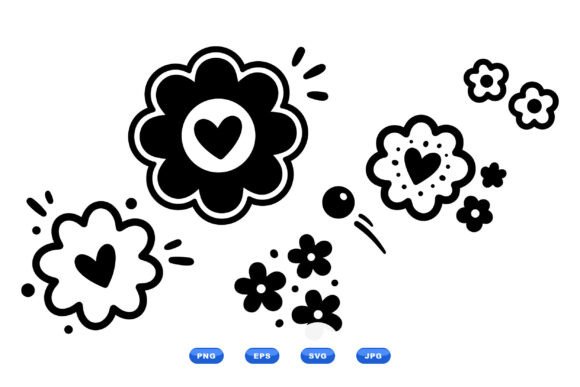 Heart Doodle Floral Clipart Embroidery Review