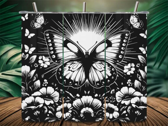 Sunburst Butterfly Floral Tumbler: A Designer's Review