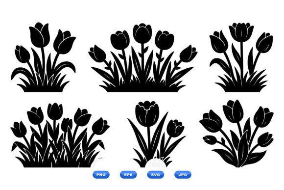 Tulip Floral Clipart Set Review for Embroidery