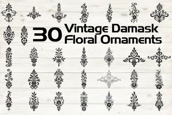 Vintage Damask Floral Ornaments Review