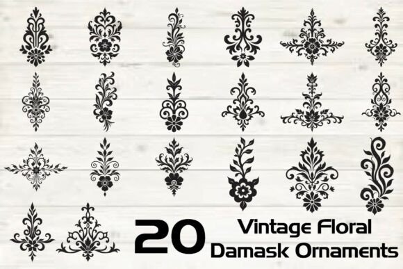 Vintage Floral Damask Ornaments Review